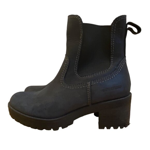 Cougar Dallas Waterproof Womens chunky heels Ankle Boots Dark blue Size 7M - Picture 1 of 16